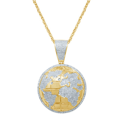 10K 1.30-1.38CT D-GLOBE MAP