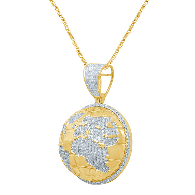 10K 1.30-1.38CT D-GLOBE MAP