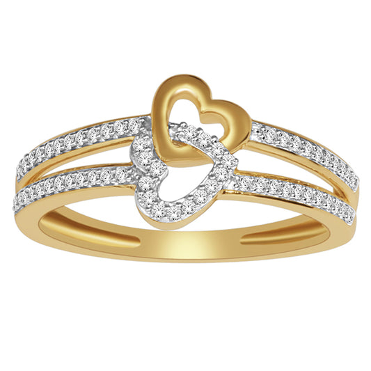 10K 0.15CT D-LADIES RINGS  "HEART"