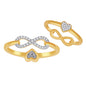 10K 0.10CT D-LADIES RINGS "HEART"