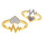 10K 0.12CT D-LADIES RINGS "HEART"