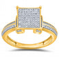 10K 0.22-0.28CT D-LADIES MICROPAVE RINGS