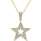 10KT 0.38-0.43CT D- CHARM "STAR"