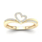 10K 0.10CT D-LADIES RINGS "HEART"