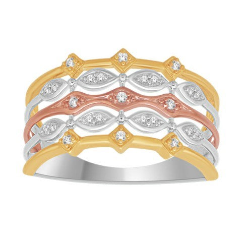 10K 0.10CT D-LADIES RINGS