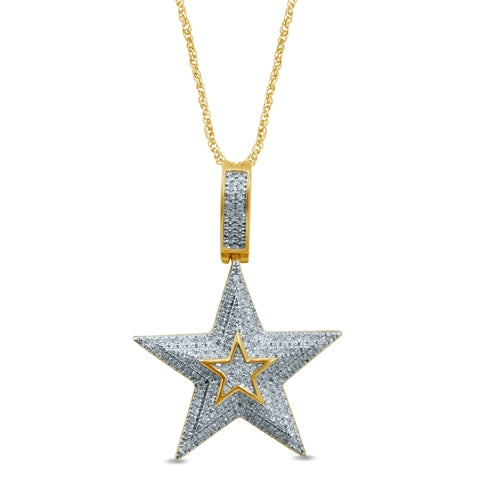 10K 0.31-0.36CT D- "STAR" CHARM