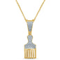 10KT 0.13- 0.14CT D- CHARM "COMB"