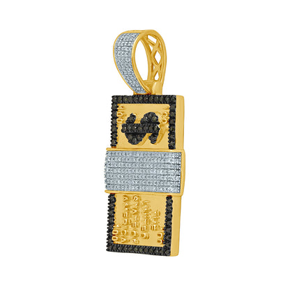 10K 0.60-0.73CT D- "$100 NOTE" CHARM