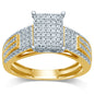 10K 0.24-0.27CT D-LADIES MICROPAVE  RINGS