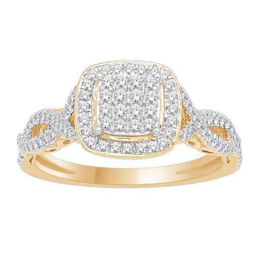 10K 0.42CT D-LADIES RINGS