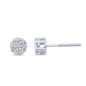 10KT 0.10-0.13CT D-FLOWER EARRINGS