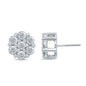 10KT 1.99-2.14CT D-FLOWER EARRINGS