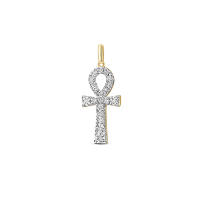 10KT 0.15-0.19CT D-CHARM "ANKH"