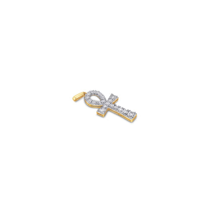 10KT 0.15-0.19CT D-CHARM "ANKH"