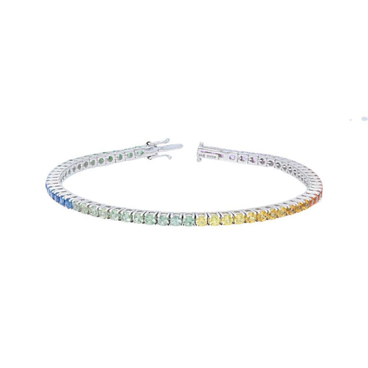 Rainbow Tennis Bracelet