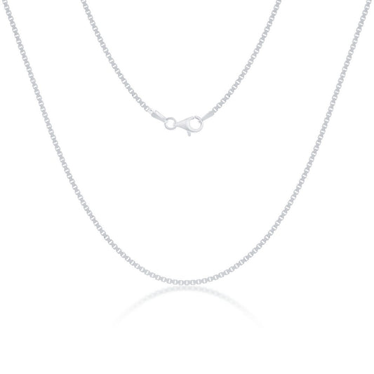 Sterling Silver 1.6mm Box Chain Anklet