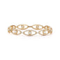 Oval Shape Pave Diamond Link Bracelet