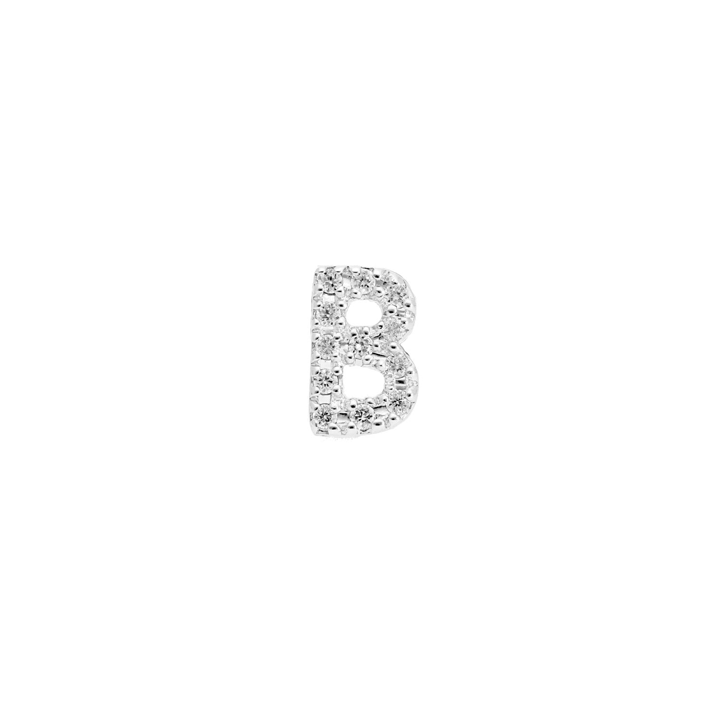 Single Initial Stud Earring