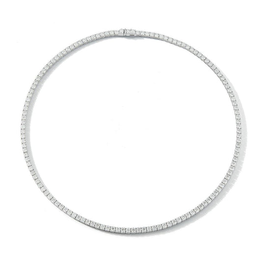 Same Size Diamond Tennis Necklace