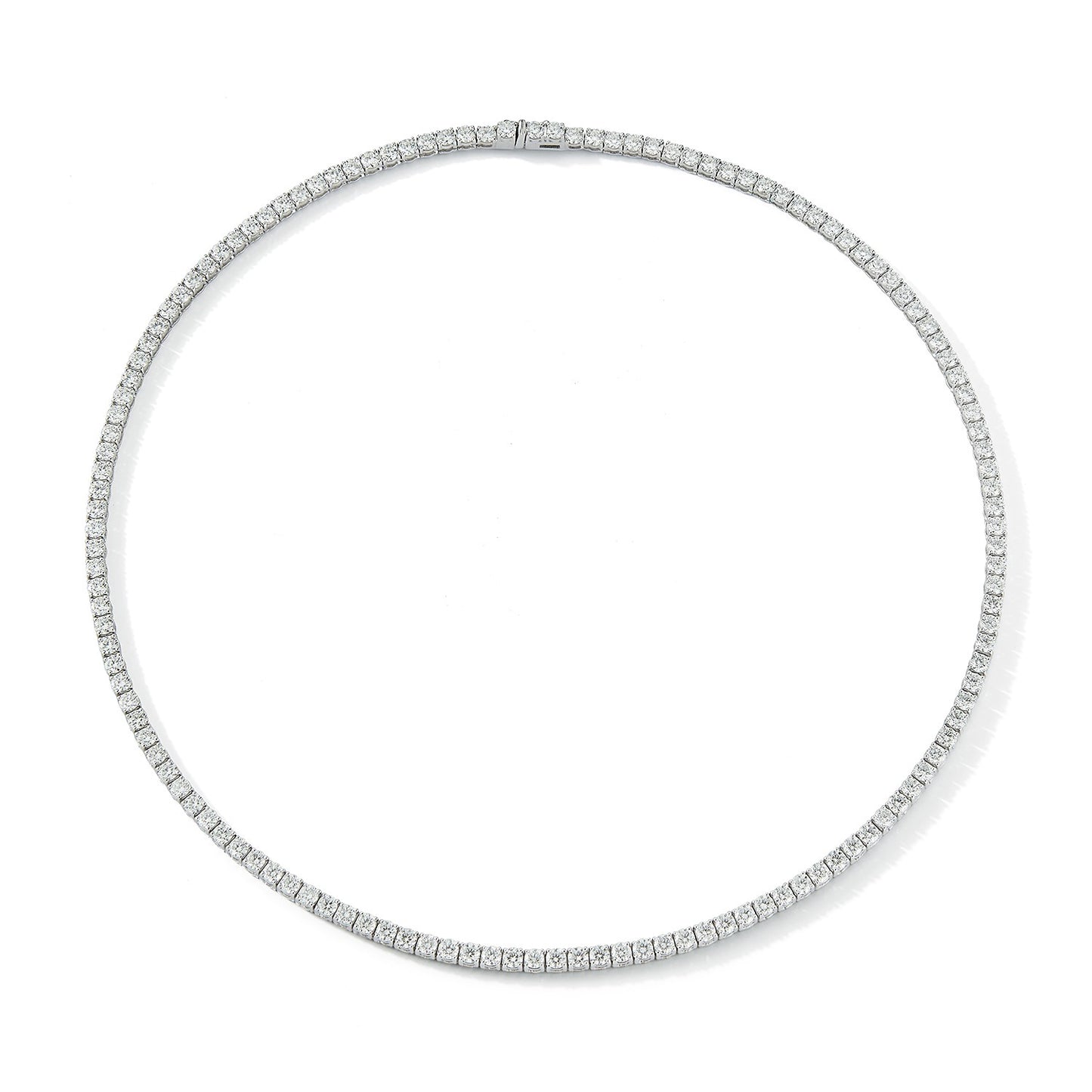 Same Size Diamond Tennis Necklace