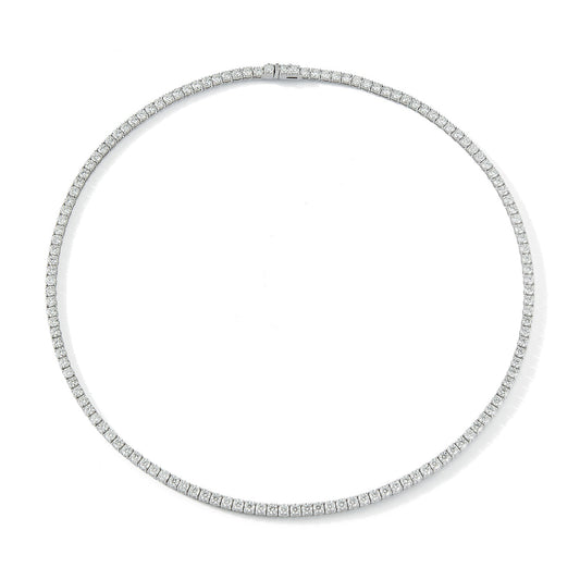 Same Size Diamond Tennis Necklace