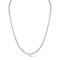 Diamond Tennis Necklaces with Center Pear Diamond