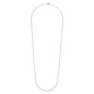 All Connect Plain Bezel Diamond By The Yard Necklaces with Pave Lobster Clasp