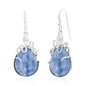 Sterling Silver, Pear-Shaped Kyanite, Octopus Earrings