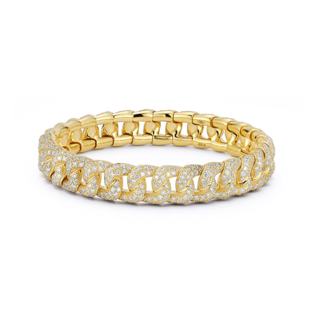 Thin Diamond Link Stretch Bracelet