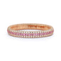 Giotto 8 Pink Sapphire and Diamond Stretch Bracelet