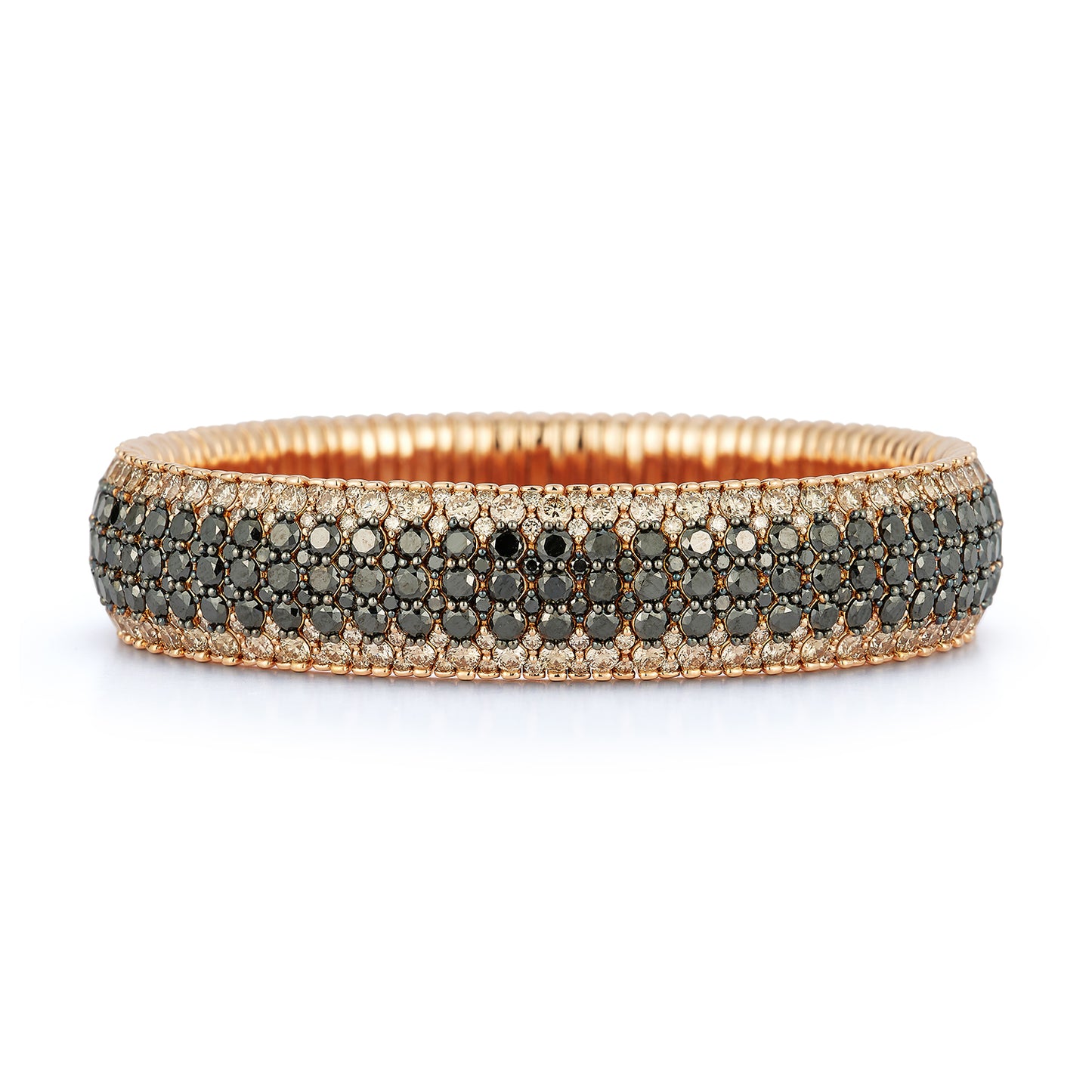 Giotto 9 Champagne and Black Diamond Stretch Bracelet