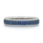 Giotto 9 Blue Sapphire and Diamond Stretch Ring