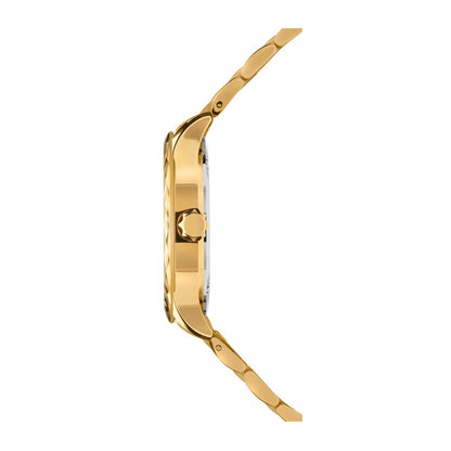 TIRO, Brilliant-Cut, Gold Plated Swiss Quartz Watch, 18MM Band - Gold Dial | MSRP $329.90