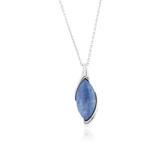 Sterling Silver, Marquise Kyanite Pendant