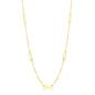 Sterling Silver Paperclip by the Yard Necklace - Gold Plated