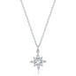 Sterling Silver North Star CZ Necklace