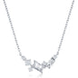 Sterling Silver Multi-Shaped CZ Necklace