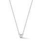 Single Polished Bezel Diamonds by the Yard Necklace