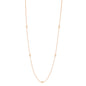 Five Polished Bezel Diamonds by the Yard Necklace