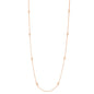 8 Polished Bezel Diamonds by the Yard Necklace