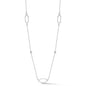 Open Pave Diamond Deco Links with Diamond Bezel Necklace