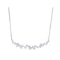 Scattered Diamonds Bar Necklace