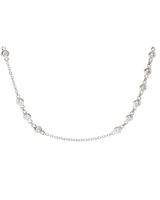 Scattered Diamond Necklace