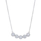 5 Halo Diamond Necklace