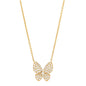 Pave Diamond Butterfly Necklace