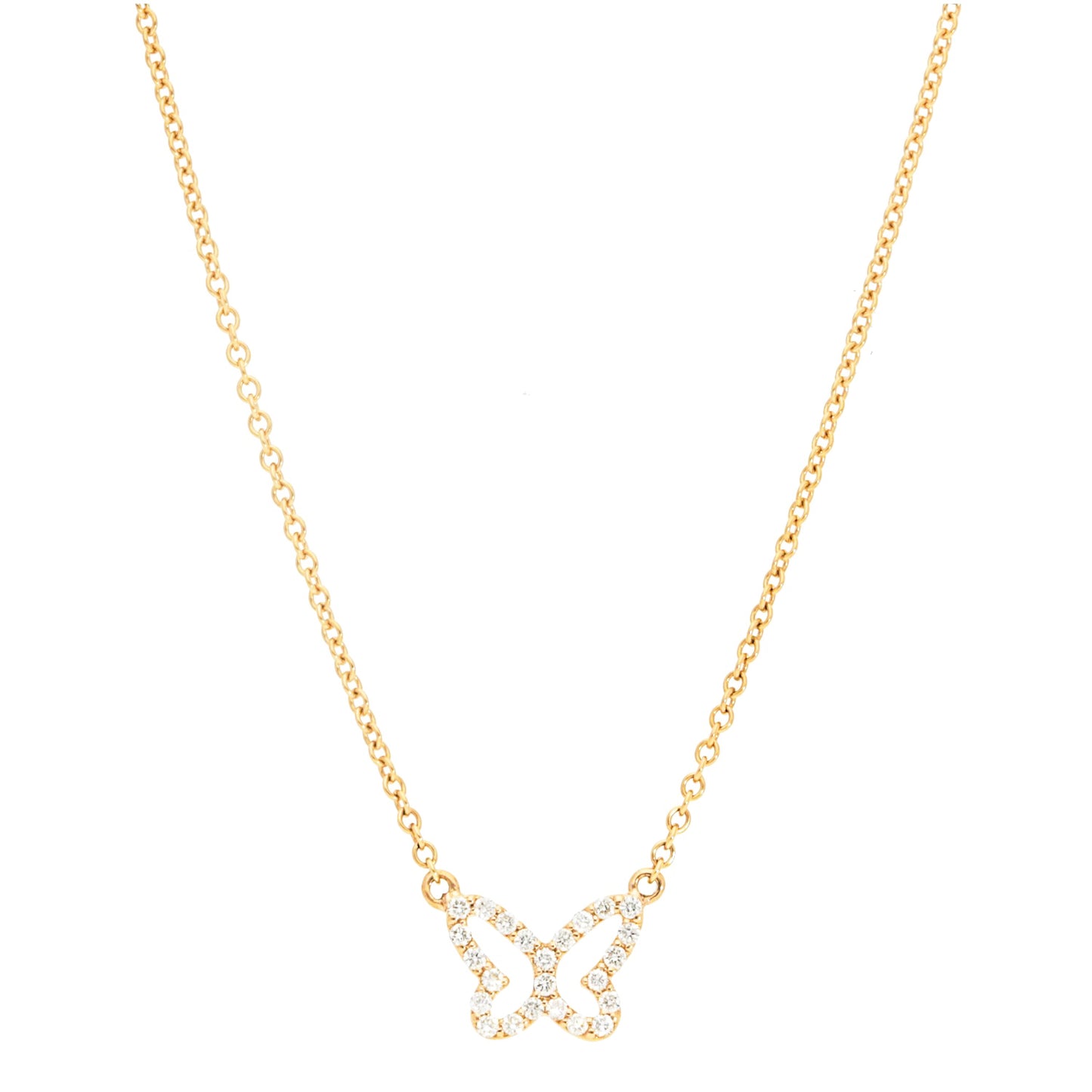 Diamond Butterfly Necklace