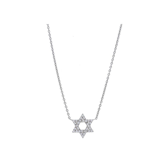 Diamond Star of David Pendant