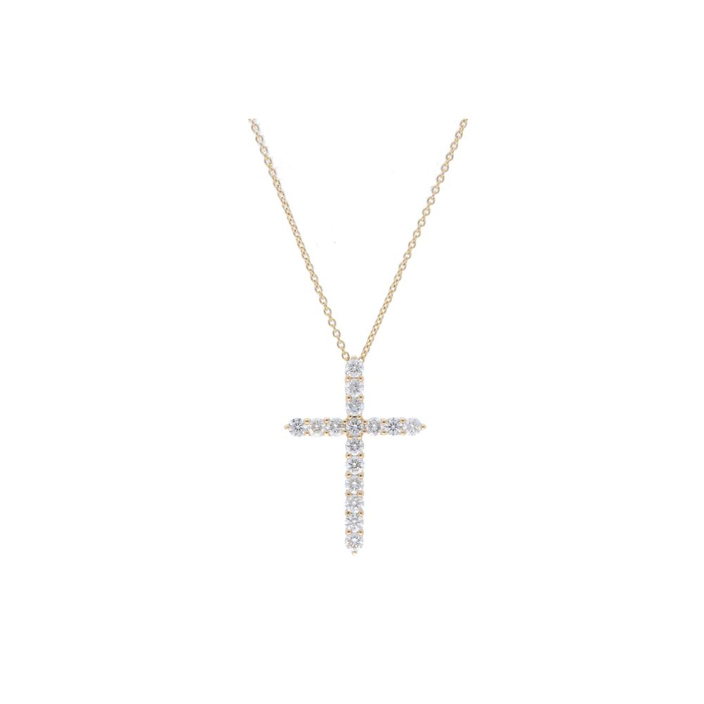 .32 Carats Elegant Diamond Cross Pendant