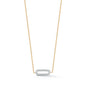 Diamond Paperclip Link Necklace