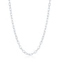 Sterling Silver 4.1mm Anchor Chain - Rhodium Plated